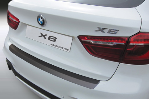 Bumperbeschermer BMW X6 (F16) 2014-2019 ABS - matzwart