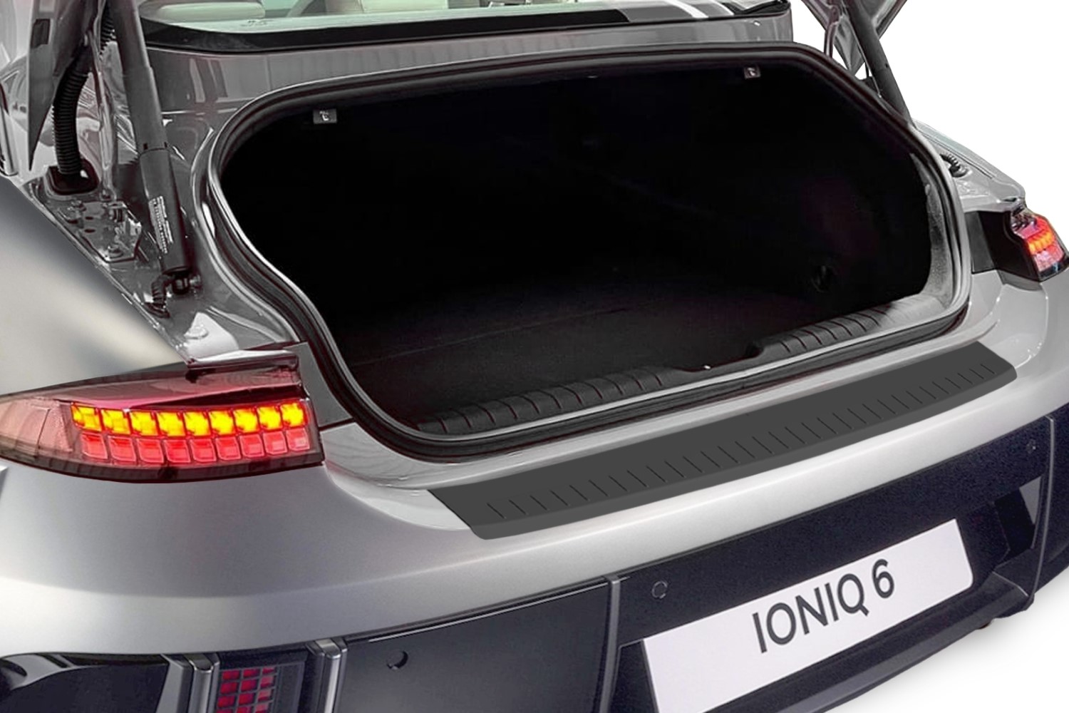 Rear bumper protector Hyundai Ioniq 6 (CE) 2022-present 4-door saloon PU
