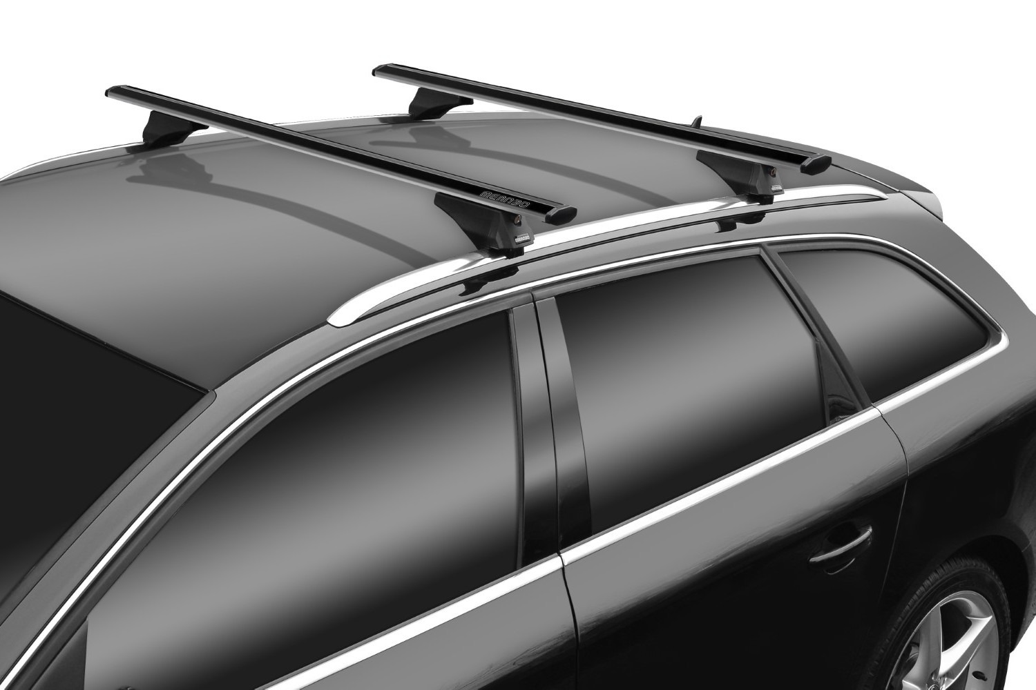 Barres de toit Kia Sportage IV (QL) 2015-2021 Menabo Leopard aero noir