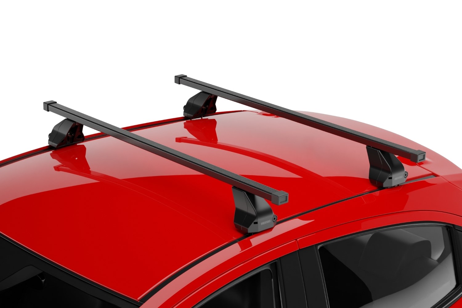 Barres de toit Hyundai i30 (PD) 2017-présent 5 portes bicorps Menabo Omega noir