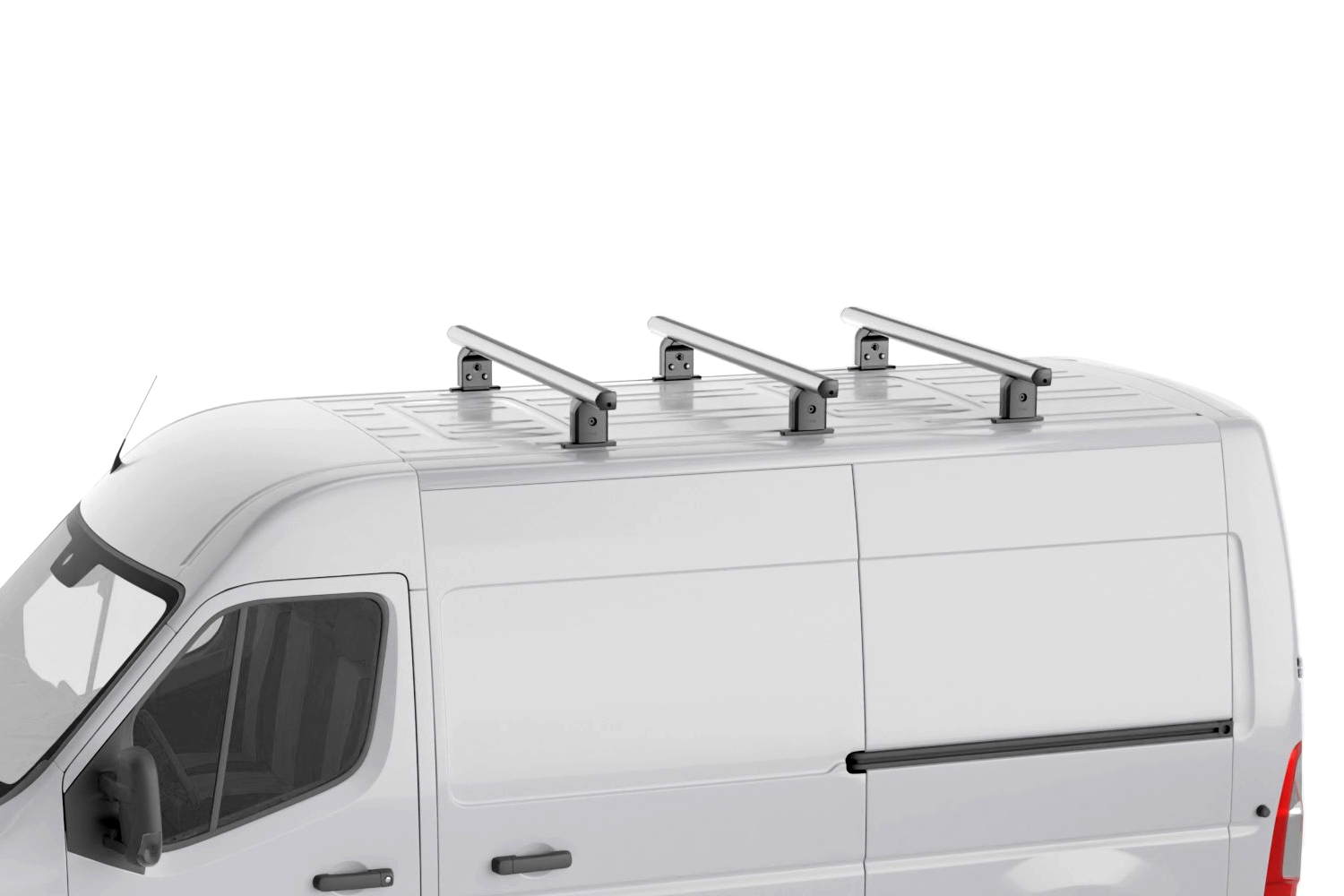 Roof bars Peugeot Partner III (K9) 2018-present Menabo Professional Airdyn aluminum - 3 bars