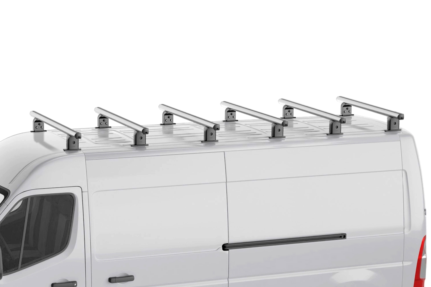 Roof bars MAN TGE 2017-present Menabo Professional Airdyn aluminum - 6 bars