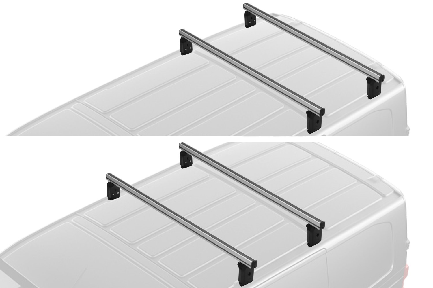 Roof bars Nissan Townstar 2021-present Menabo Professional aluminum - 2 bars