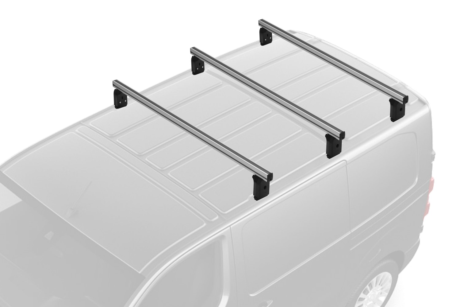 Barres de toit Peugeot Bipper 2007-2016 Menabo Professional aluminium - 3 barres