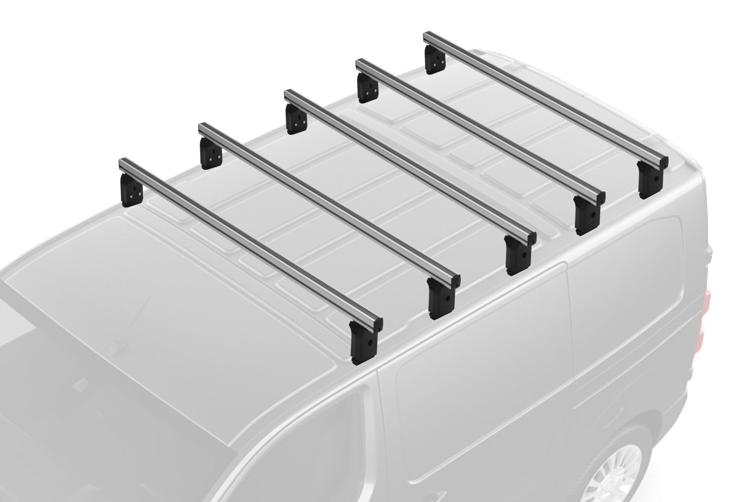 Dakdragers Volkswagen Crafter II 2017-heden Menabo Professional aluminium - 5 dragers