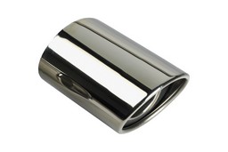 Exhaust trim stainless steel oval