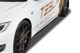 Side skirts Slim Tesla Model S 2012-present 5-door hatchback ABS - painted (TES1MSTS) (1)
