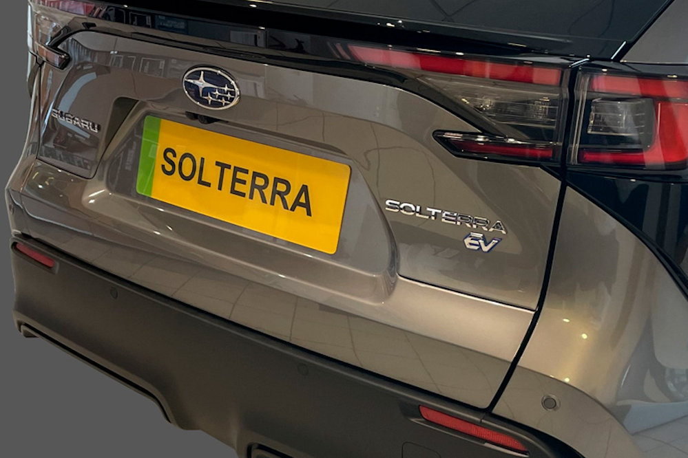 Rear bumper protector Subaru Solterra 2022-present ABS - matt black