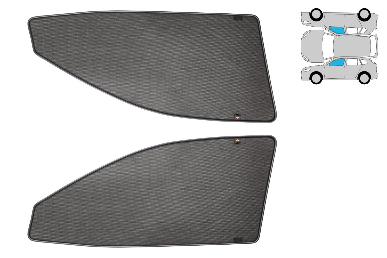 Premium sun shades Mercedes-Benz A-Class (V177) - front doors