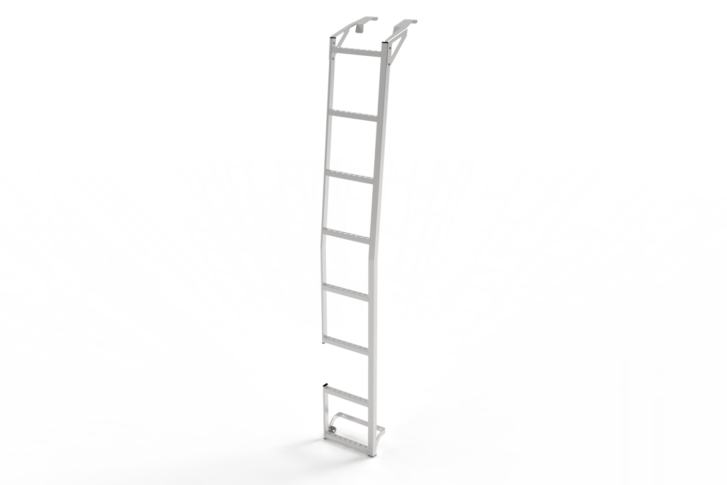 Door ladder suitable for Opel Movano B 2010-2021 door mounting 270° silver