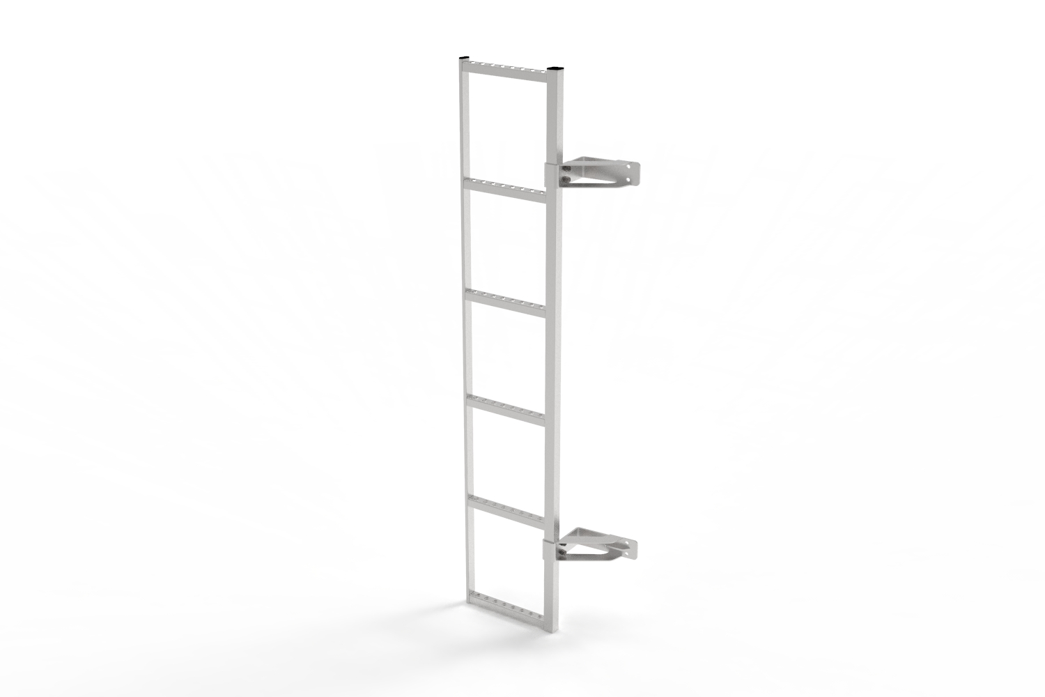 Door ladder suitable for MAN TGE 2017-present hinge mounting 180° silver