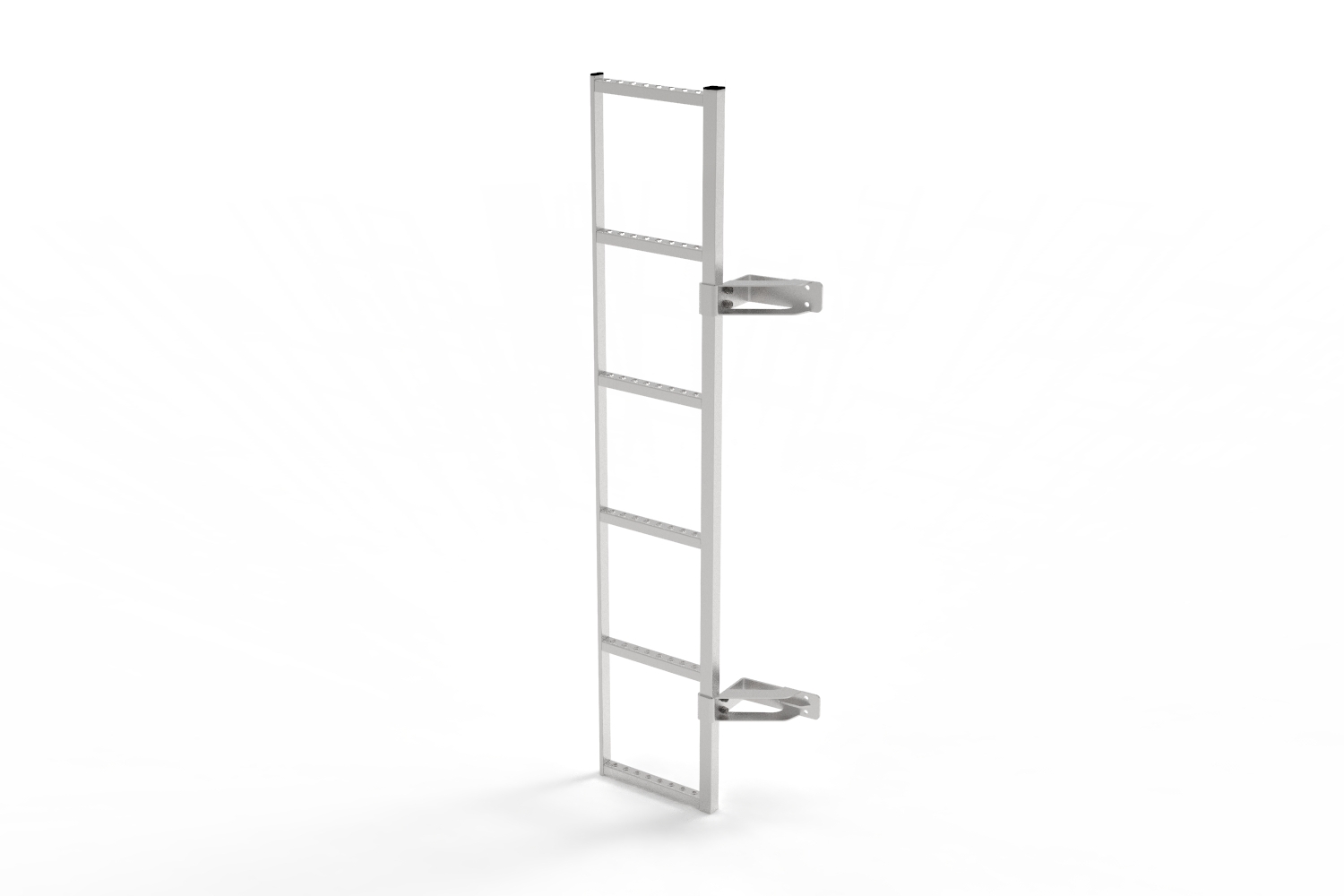 Door ladder suitable for Mercedes-Benz Sprinter (W907 - W910) 2018-present hinge mounting 180° silver