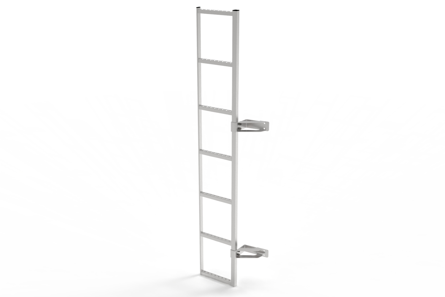 Door ladder suitable for Mercedes-Benz Sprinter (W907 - W910) 2018-present hinge mounting 180° silver