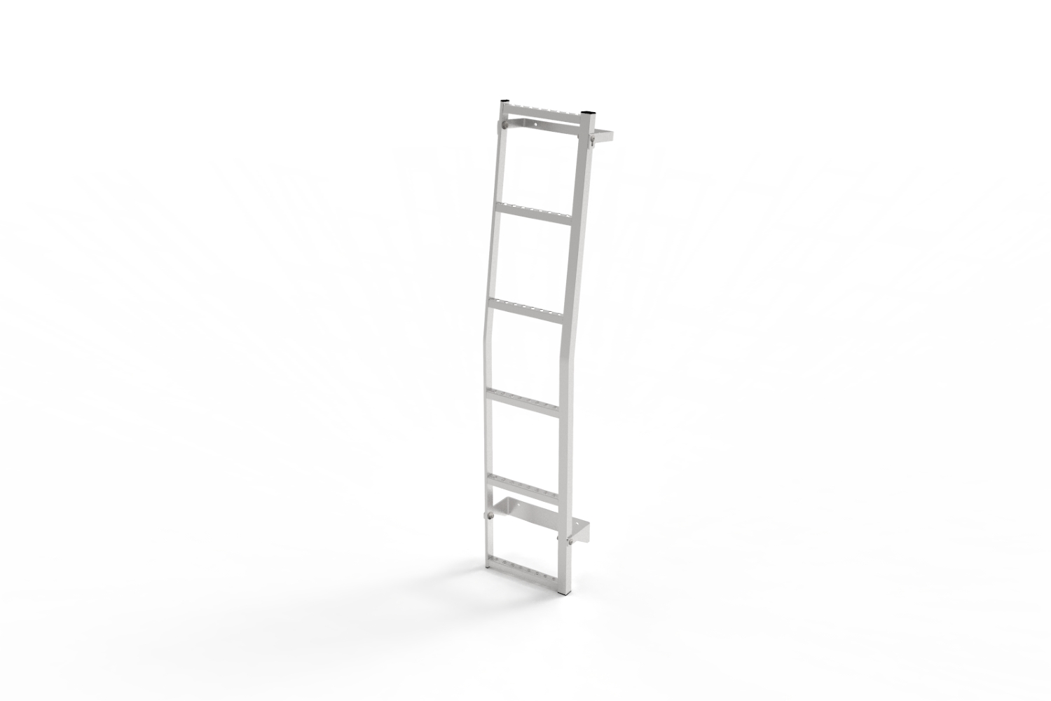 Door ladder suitable for Volkswagen Transporter T5 2003-2015 door mounting 180° silver