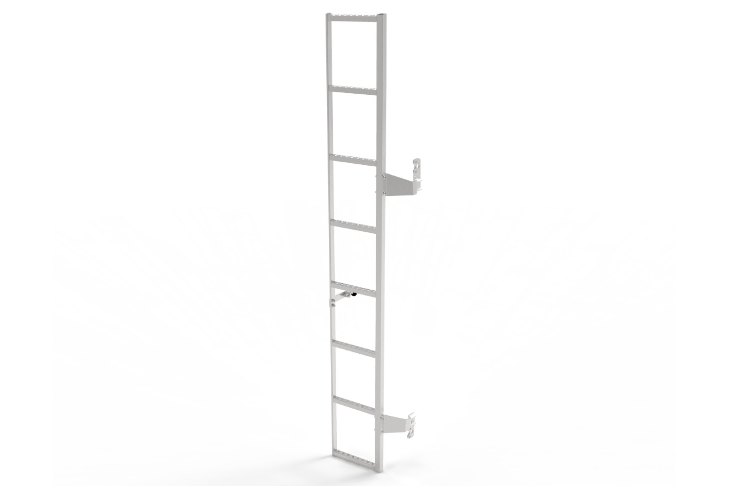 Door ladder suitable for Ford Transit IV 2014-present hinge mounting 180° silver