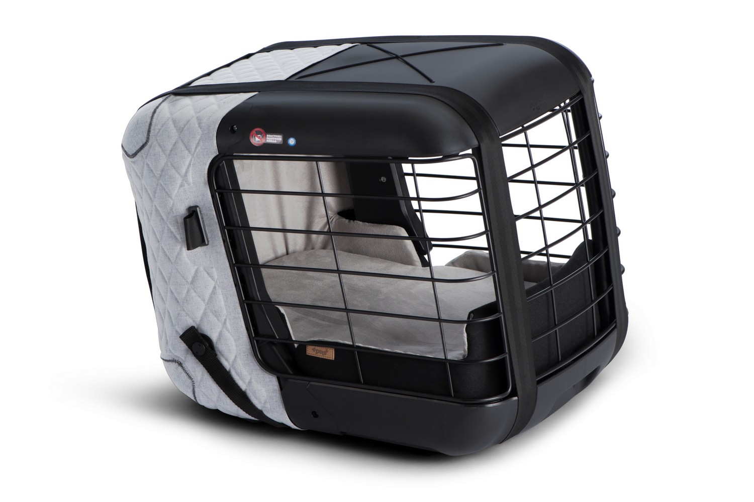 Caisse de transport pour chien ou chat 4pets Caree - Cool Grey