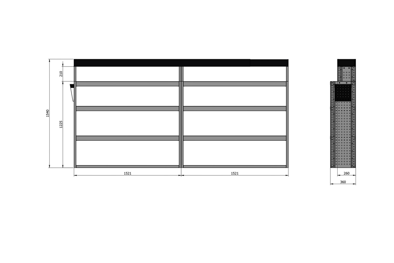 Van racking - (202x36x154BA) (2)