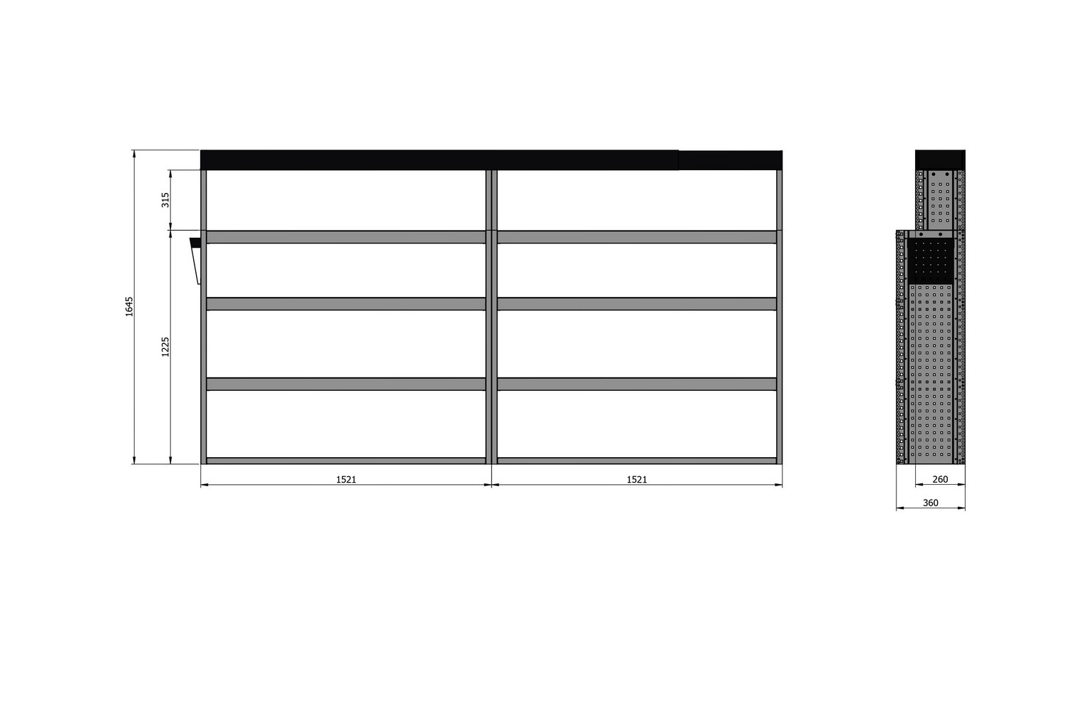 Van racking - (202x36x164BA) (2) Van racking - (202x36x164BA) (2)