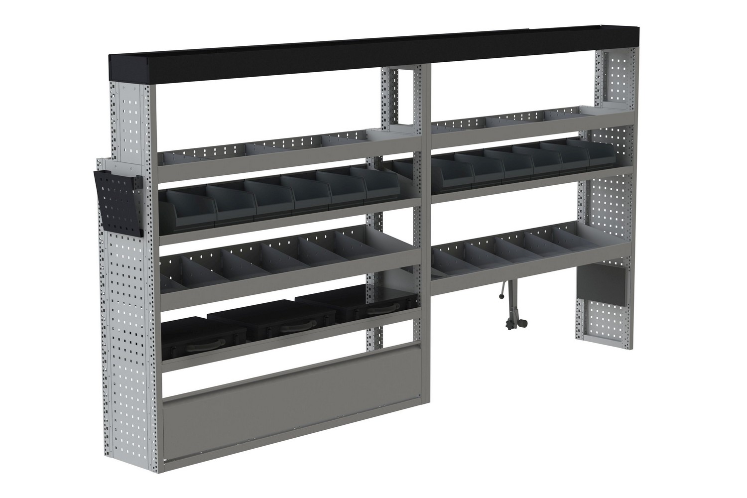 Van racking - 3042 x 360 x 1645 2X1,5 Plus