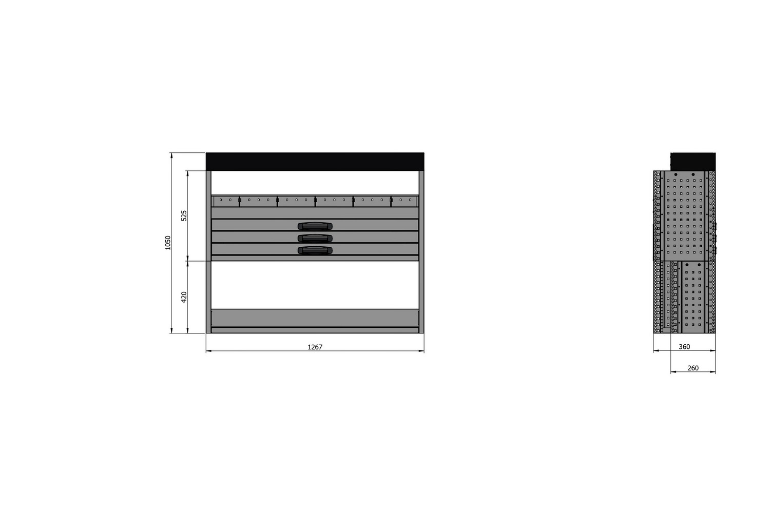 Van racking - (126x36x105PRC) (2) Van racking - (126x36x105PRC) (2)