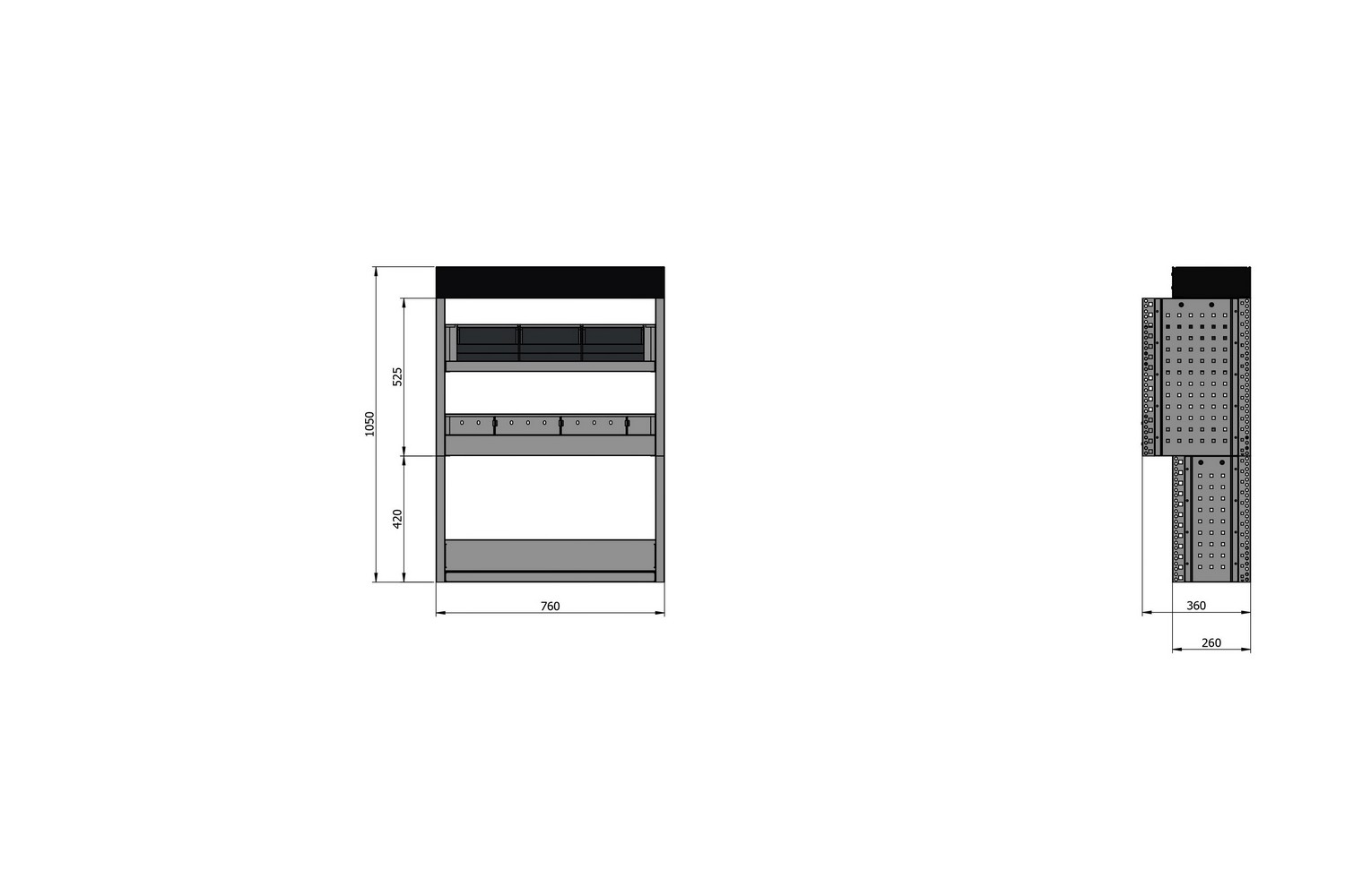 Van racking - (76x36x105BAC) (2)