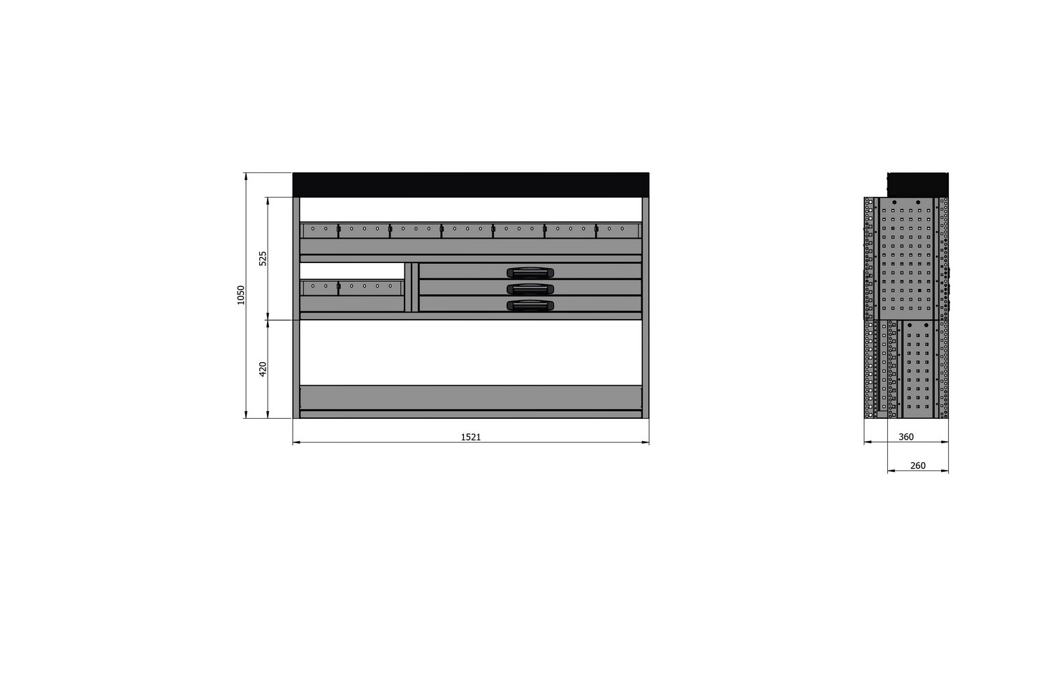 Van racking - (152x36x105PRC) (2)