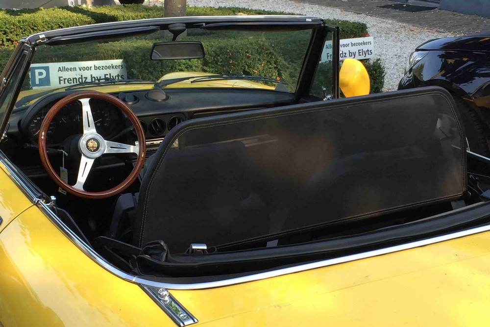 ALF1SPCD Cabriolet wind deflector Alfa Romeo Spider (105 - 115) 1983-1992 Black (10)