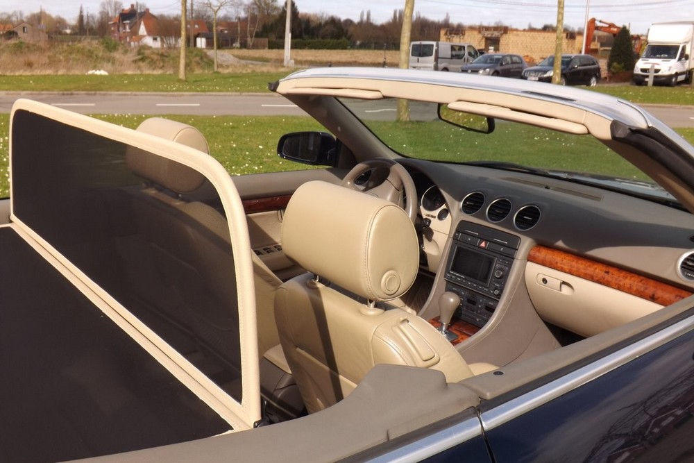 AUD2A4CD Cabriolet wind deflector Audi A4 Cabriolet (B7) 2006-2009 Beige (4)