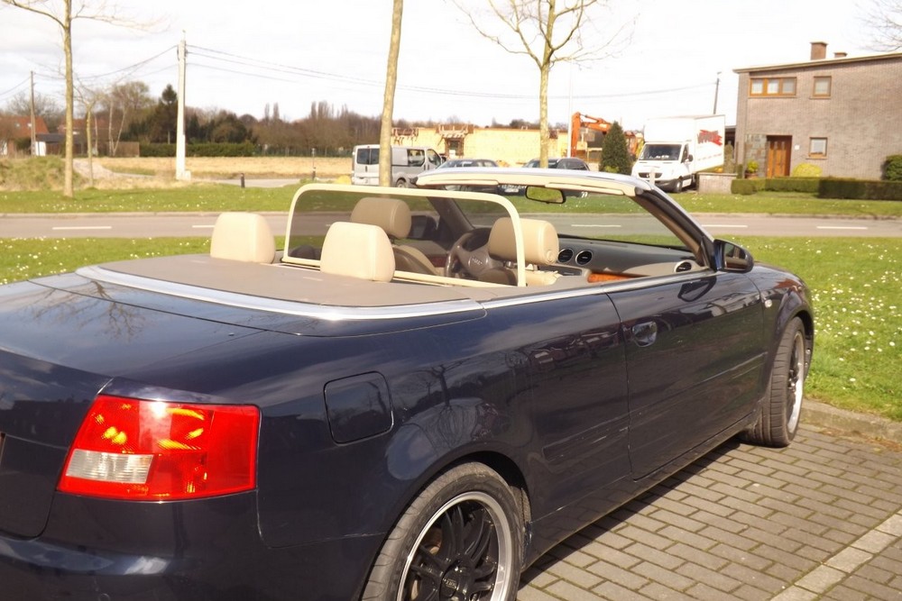 AUD2A4CD Cabriolet wind deflector Audi A4 Cabriolet (B7) 2006-2009 Beige (6)