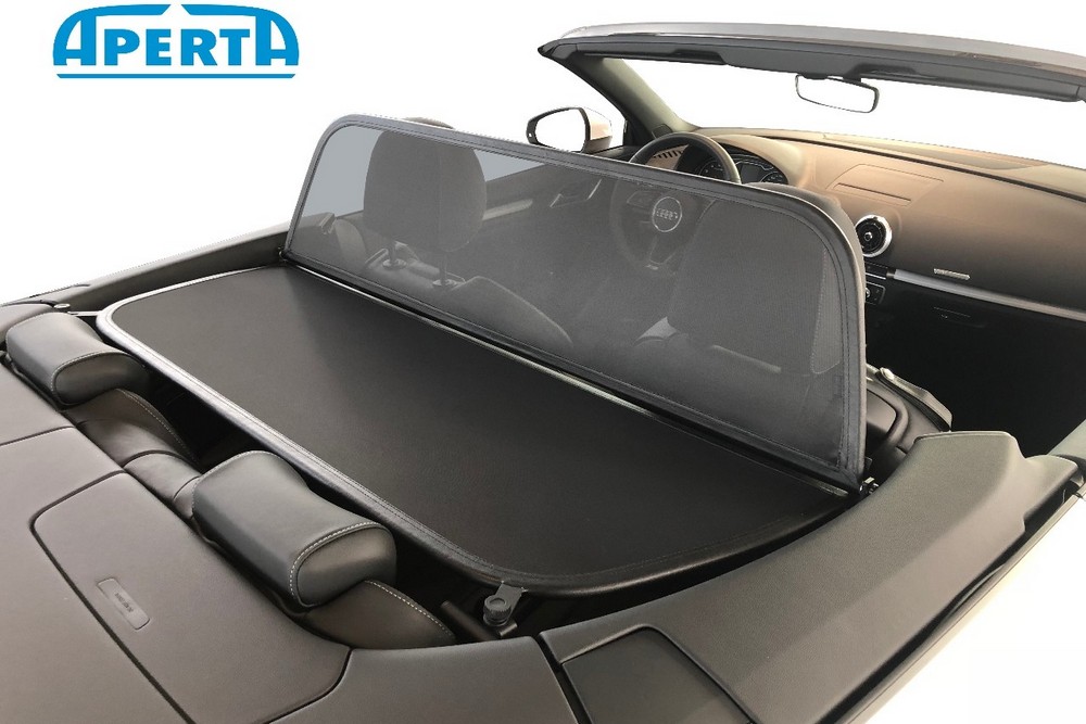 AUD3A3CD Cabriolet wind deflector Audi A3 Cabriolet (8V) 2013-present Black (11)