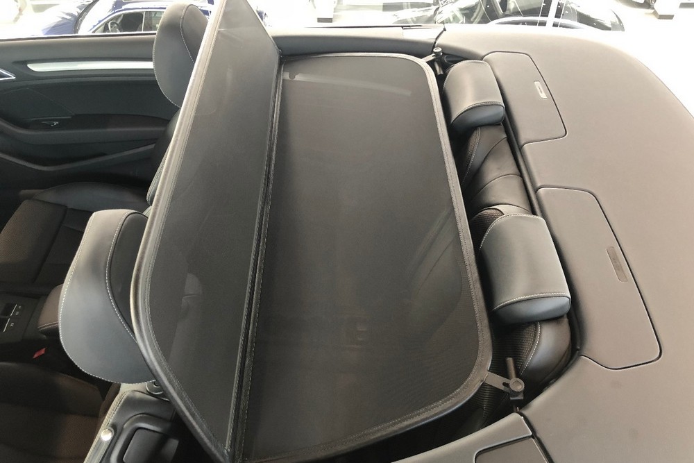 AUD3A3CD Cabriolet wind deflector Audi A3 Cabriolet (8V) 2013-present Black (7)