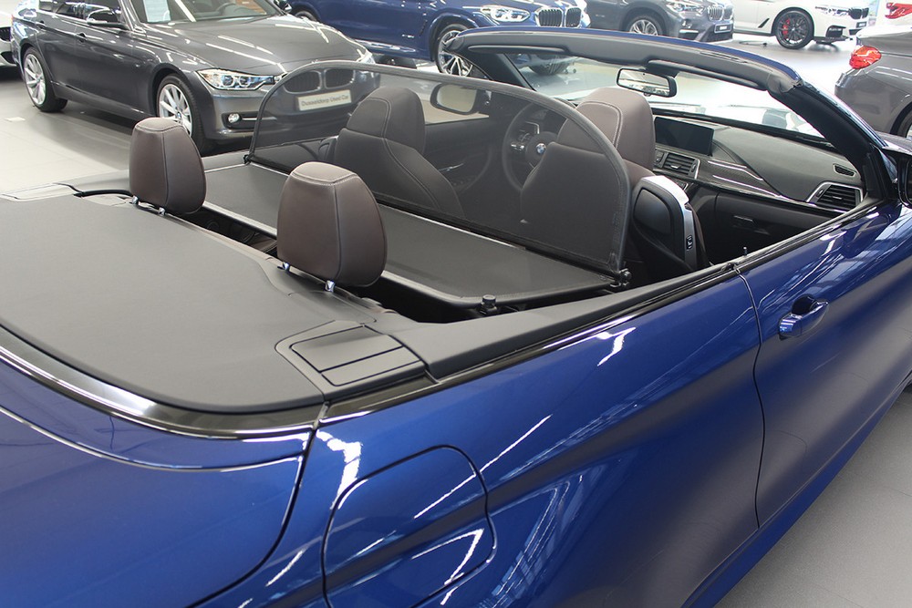 BMW14SCD Cabriolet wind deflector BMW 4 Series Cabriolet (F33) 2014-present Black (9)