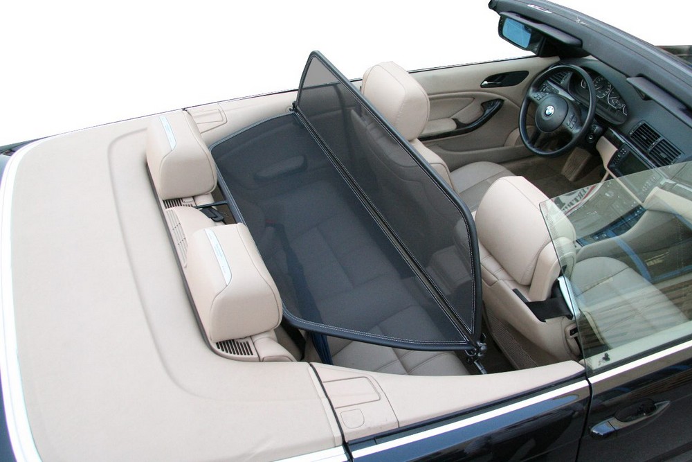 BMW53SCD Cabriolet wind deflector BMW 3 Series Cabriolet (E46) 2000-2007 Black (2)