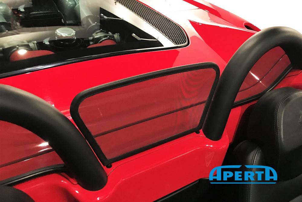 FER1360CD Cabriolet wind deflector Ferrari 360 Spider (Type F131) 1999-2004 Black (4)