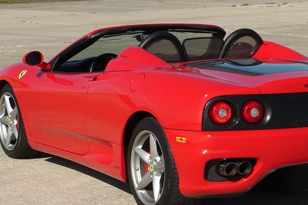 FER3360CD Cabriolet wind deflector Ferrari 360 Spider (Type F131) 1999-2004 Black (2)