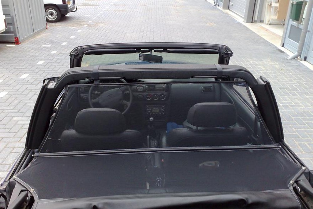 FOR1ESCD Cabriolet wind deflector Ford Escort (MK5 & MK6) 1981-1998 Black (6)