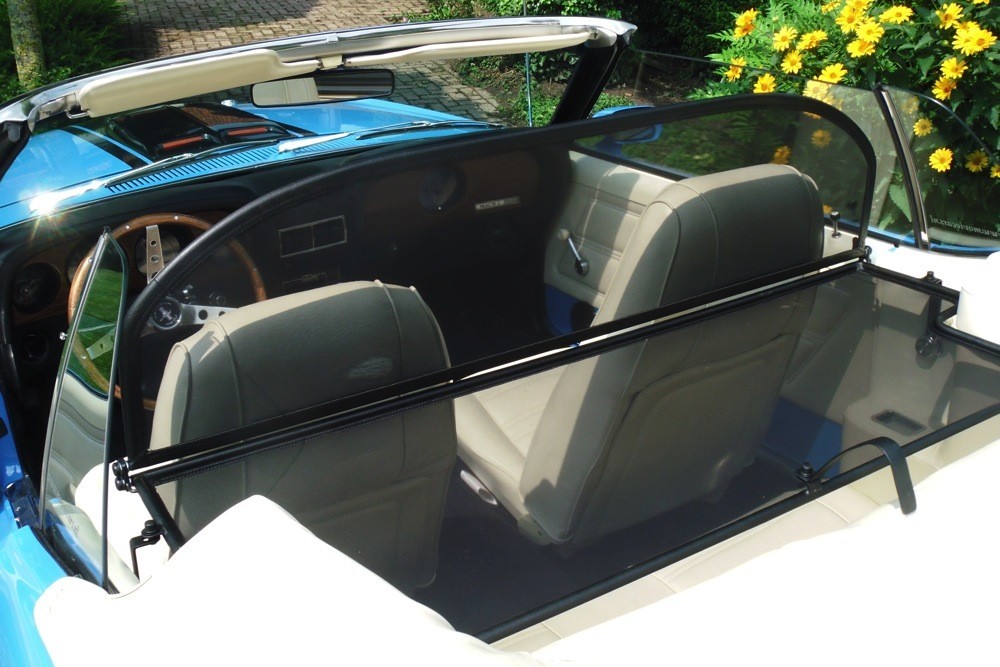 FOR2MUSTCD Cabriolet wind deflector Ford Mustang I 1964-1970 Black (7)