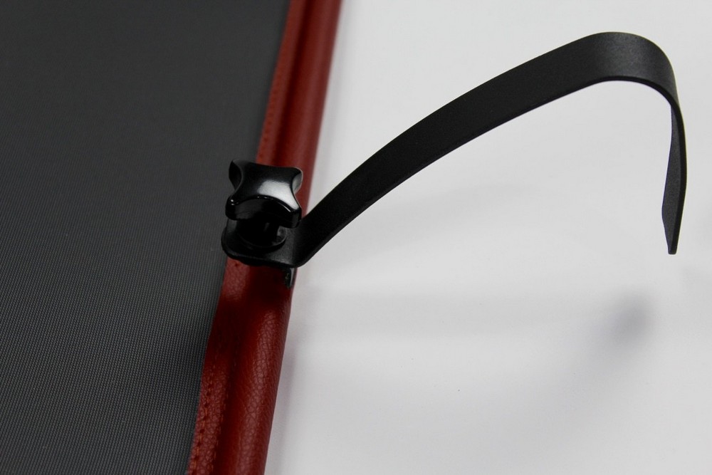 FOR3MUSTCD Cabriolet wind deflector Ford Mustang I 1964-1970 Dark red (2)