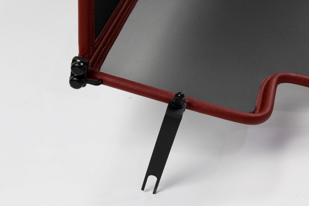 FOR3MUSTCD Cabriolet wind deflector Ford Mustang I 1964-1970 Dark red (9)