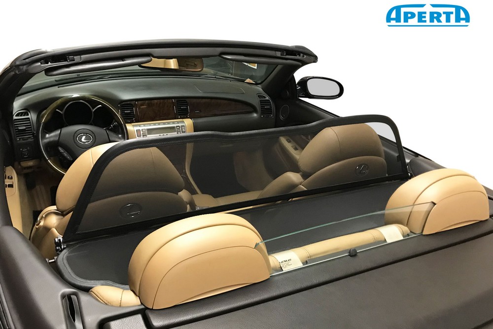 LEX4SCCD Cabriolet wind deflector Lexus SC 430 (Z40) 2001-2010 Black (4)
