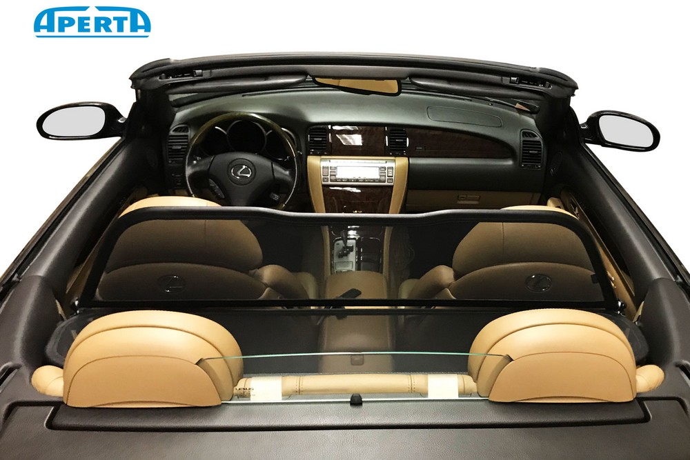 LEX4SCCD Cabriolet wind deflector Lexus SC 430 (Z40) 2001-2010 Black (6)
