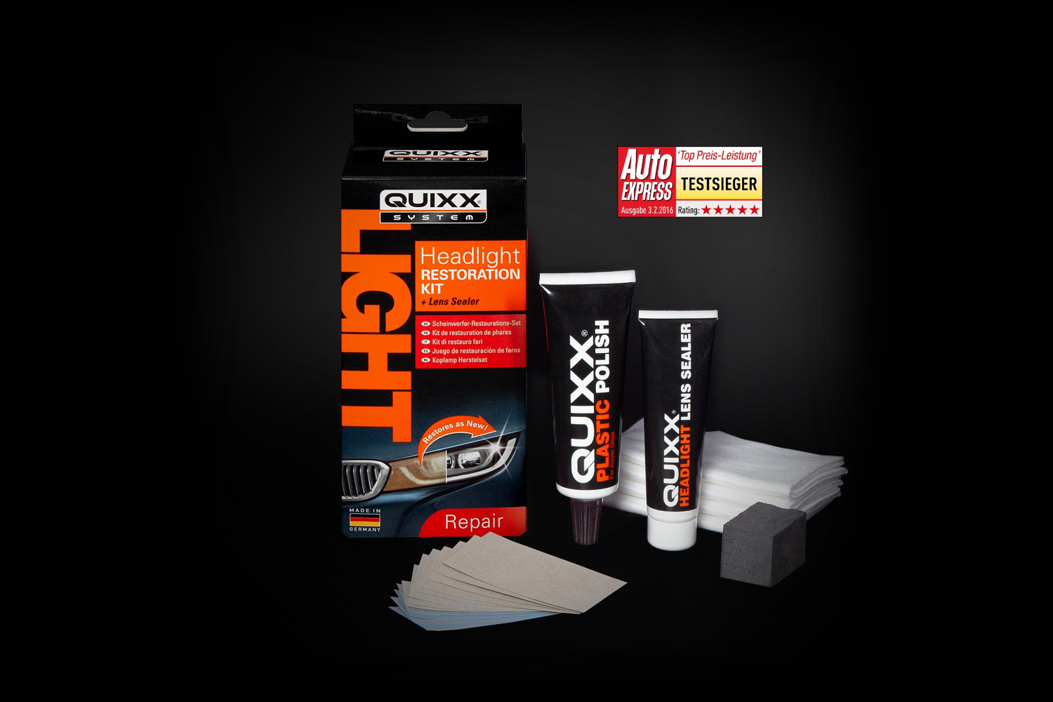 Headlight restoration kit Quixx