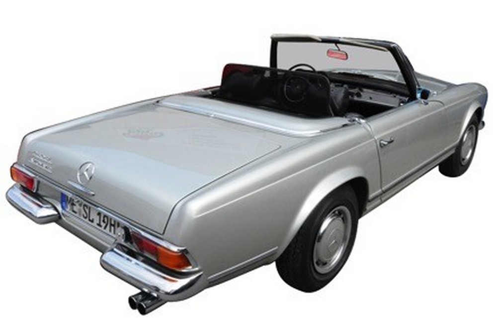 MB19SLCD Cabriolet wind deflector Mercedes-Benz SL (W113) 1963-1971 Black (12)