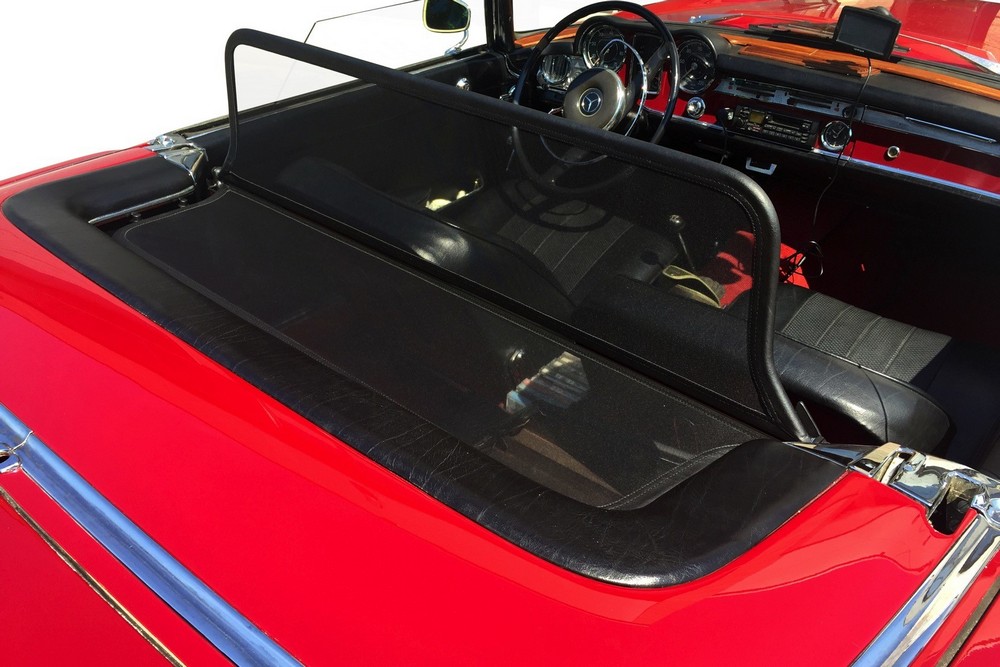 MB19SLCD Cabriolet wind deflector Mercedes-Benz SL (W113) 1963-1971 Black (15)