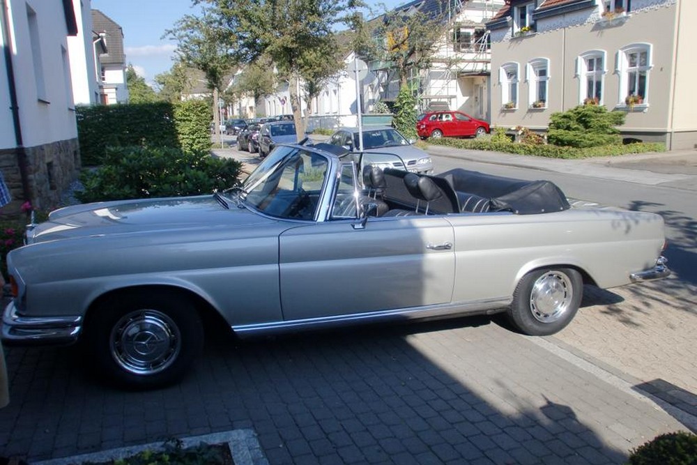 MB3SCLCD Cabriolet wind deflector Mercedes-Benz S-Class (W111) 1961-1971 Black (12)