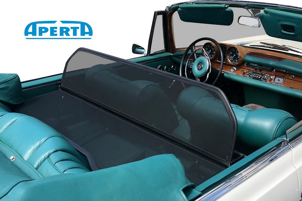 MB3SCLCD Cabriolet wind deflector Mercedes-Benz S-Class (W111) 1961-1971 Black (15)