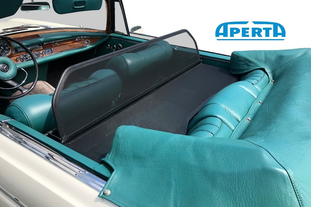 MB3SCLCD Cabriolet wind deflector Mercedes-Benz S-Class (W111) 1961-1971 Black (16)