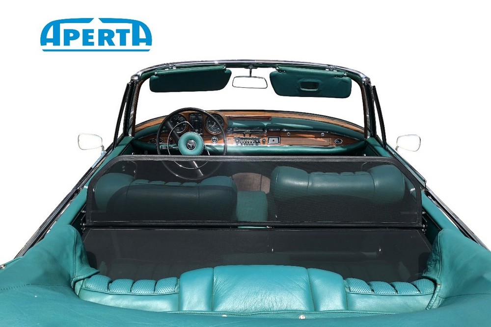 MB3SCLCD Cabriolet wind deflector Mercedes-Benz S-Class (W111) 1961-1971 Black (3)