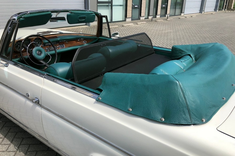 MB3SCLCD Cabriolet wind deflector Mercedes-Benz S-Class (W111) 1961-1971 Black (5)