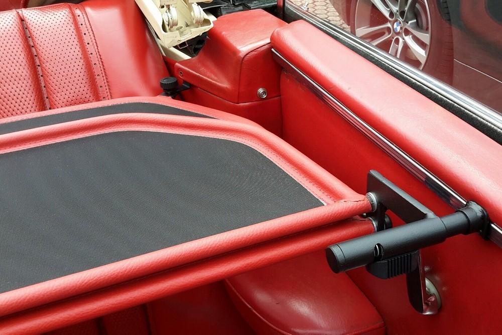 MB4SCLCD Cabriolet wind deflector Mercedes-Benz S-Class (W111) 1961-1971 Red (10)